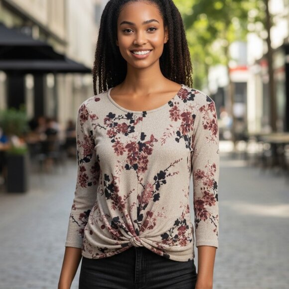 Valerie Stevens XL Floral Blouse - Picture 7 of 10